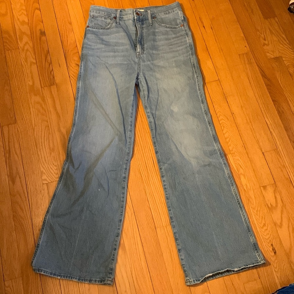 Madewell Light Blue Flare & Wide Leg Jeans